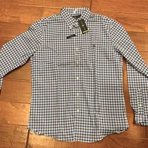 Plaid polo Ralph Lauren button down shirt